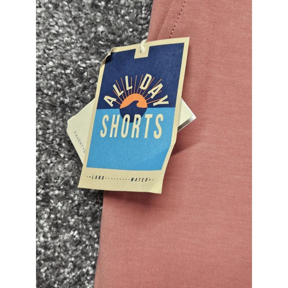 Faherty Belt Loop All Day Shorts Men's 31 Sunrose Pink 9